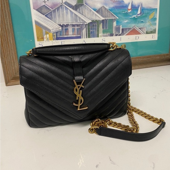 Handbags - YSL Classic Monogram College Quilted Shoulder Bag